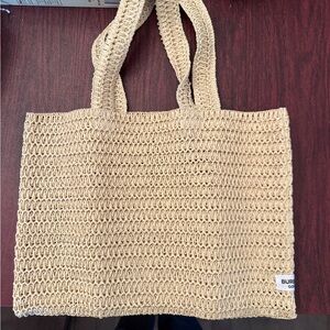 Burberry Goddess Crocheted Tote Bag